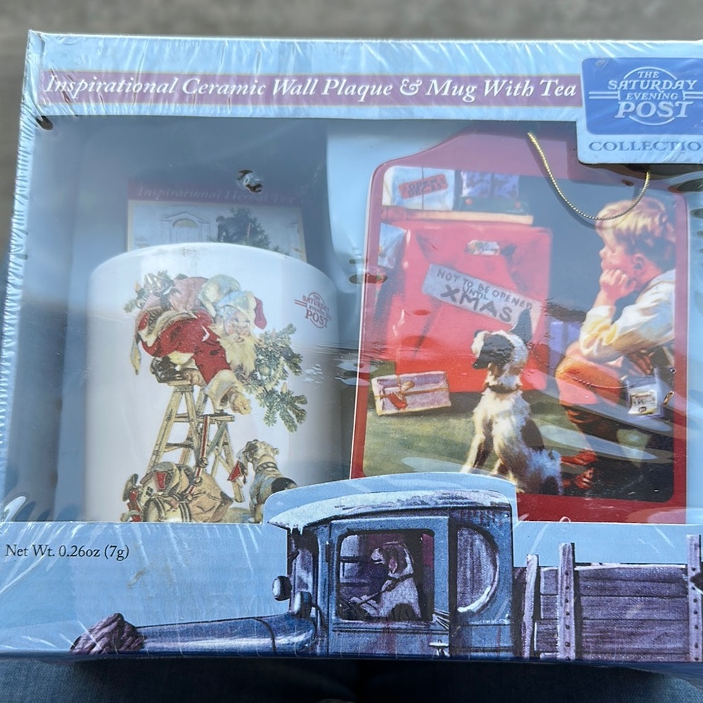 The Saturday Evening Post Ceramic Mug and Wall Plaque Set